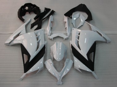 2013-2024 Glossy White Black Kawasaki EX300 Motorcycle Fairings