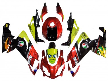 2012-2018 Red Yellow Glossy Black Shark Aprilia RS4 50 125 Motorcycle Fairings
