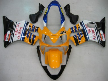 2004-2007 Yellow Blue White Black Nastro Azzurro Honda CBR600 F4i Motorcycle Fairings