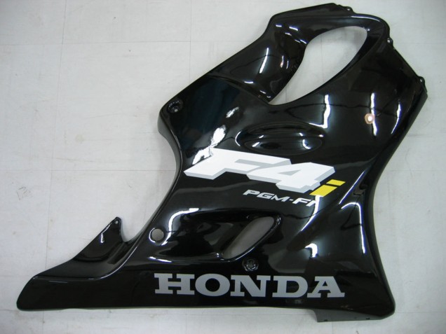 2004-2007 Glossy Black Honda CBR600 F4i Motorcycle Fairings