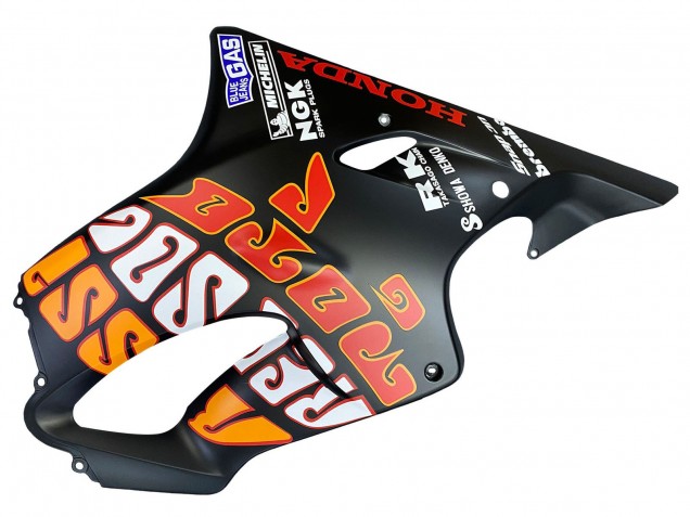 2004-2007 Matte Black Orange Rossi Honda CBR600 F4i Motorcycle Fairings