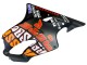 2004-2007 Matte Black Orange Rossi Honda CBR600 F4i Motorcycle Fairings