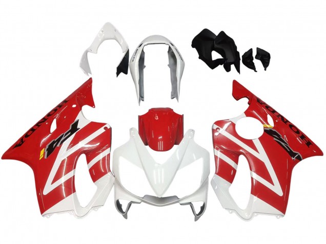 2004-2007 White Red Honda CBR600 F4i Motorcycle Fairings