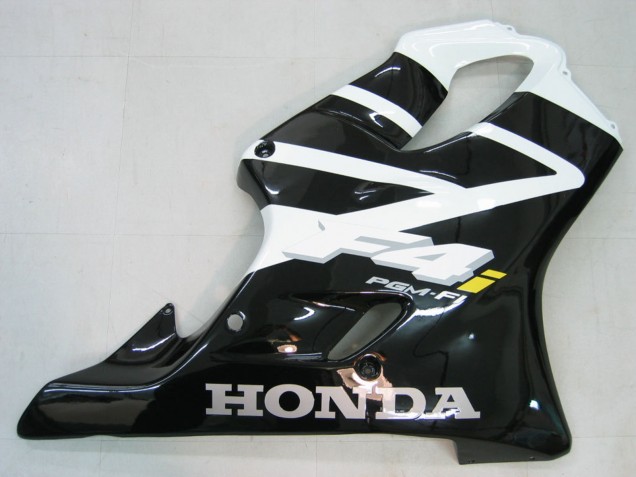 2004-2007 White Glossy Black Honda CBR600 F4i Motorcycle Fairing