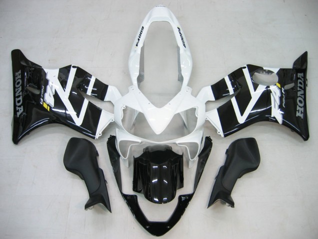 2004-2007 White Glossy Black Honda CBR600 F4i Motorcycle Fairing