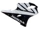 2004-2007 White Glossy Black Honda CBR600 F4i Motorcycle Fairings