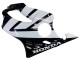 2004-2007 White Glossy Black Honda CBR600 F4i Motorcycle Fairings