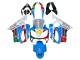2004-2007 White Blue Green Red Honda CBR600 F4i Motorcycle Fairings