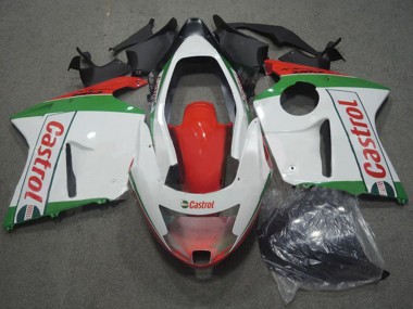 1996-2007 White Red Green Castrol Honda CBR1100XX Blackbird Motorcycle Fairings