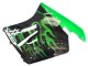 1996-2007 Glossy Black Green Flame Honda CBR1100XX Blackbird Motorcycle Fairing
