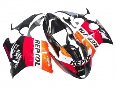 1996-2007 Orange White Red Glossy Black Repsol Honda CBR1100XX Blackbird Abs Motorcycle Fairings