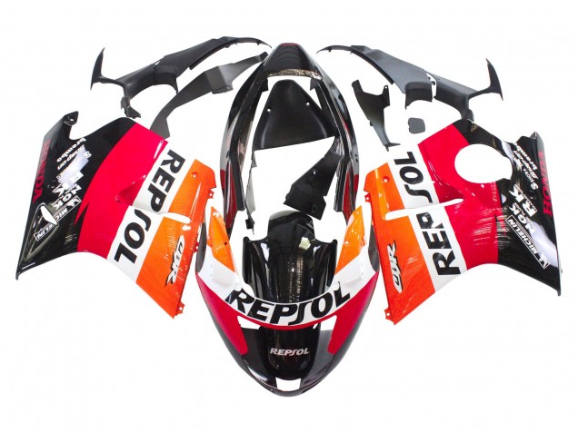 1996-2007 Orange White Red Glossy Black Repsol Honda CBR1100XX Blackbird Abs Motorcycle Fairings