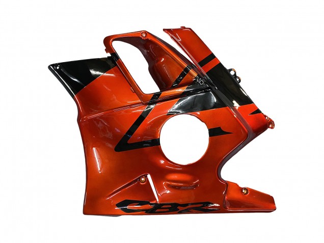 1991-1994 Orange Glossy Black Honda CBR600 F2 Motorcycle Fairings