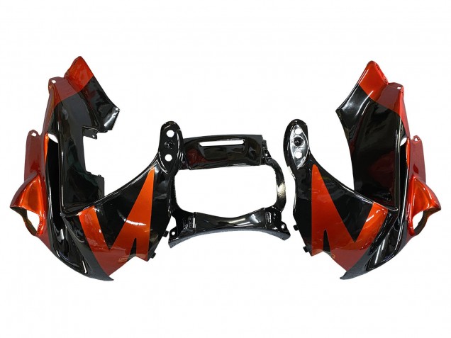 1991-1994 Orange Glossy Black Honda CBR600 F2 Motorcycle Fairings