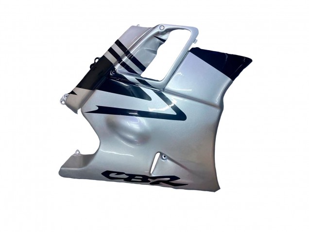1991-1994 Silver Glossy Black Honda CBR600 F2 Motorcycle Fairings