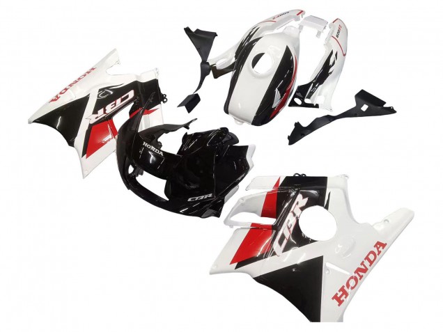 1991-1994 White Red Glossy Black Honda CBR600 F2 Motorcycle Fairings
