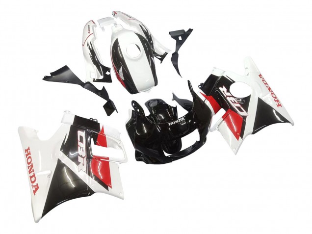1991-1994 White Red Glossy Black Honda CBR600 F2 Motorcycle Fairings