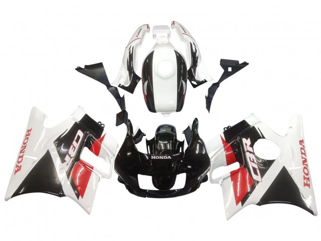 1991-1994 White Red Glossy Black Honda CBR600 F2 Motorcycle Fairings