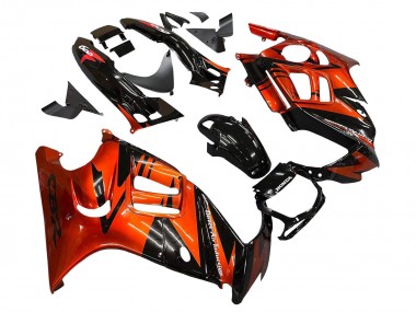 1995-1996 Orange Glossy Black Honda CBR600 F3 Motorcycle Fairings