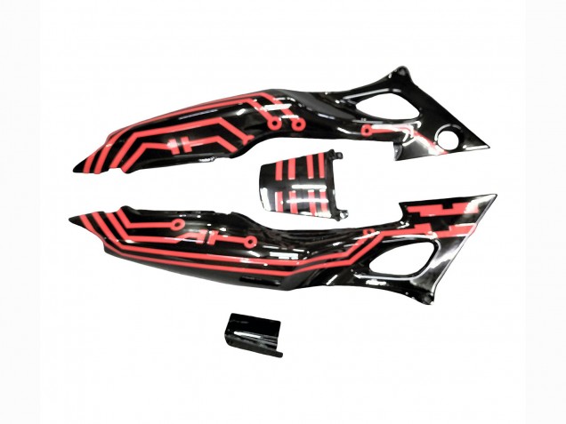 1997-1998 Red Glossy Black Honda CBR600 F3 Motorcycle Fairing Kits