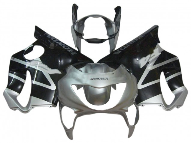 1999-2000 Silver Glossy Black Honda CBR600 F4 Motorcycle Fairings