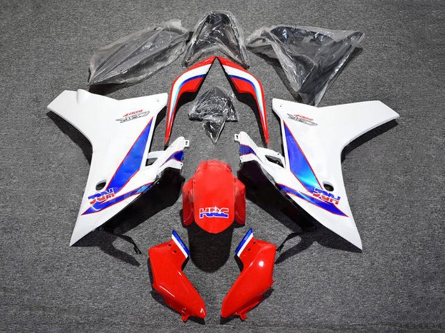 2011-2013 White Red Blue HRC Honda CBR600F Motorcycle Fairing