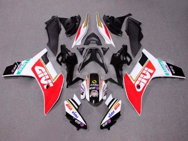 2011-2013 White Red Gold Glossy Black Givi Honda CBR600F Motorcycle Fairings