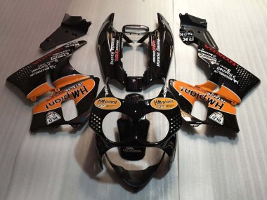 1992-1993 Glossy Black Orange Hm Plant Honda CBR900RR 893 Motorcycle Fairings