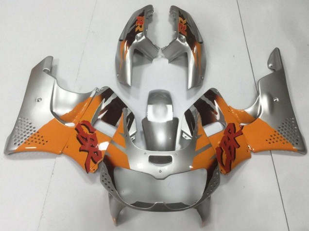 1994-1995 Silver Orange Honda CBR900RR 893 Motorcycle Fairings