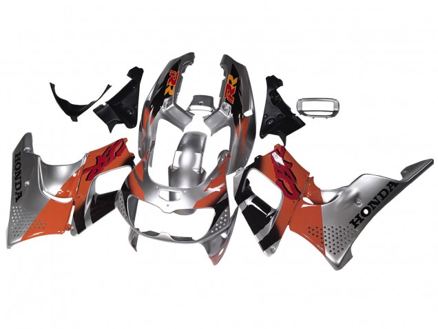 1994-1995 Silver Orange Glossy Black Honda CBR900RR 893 Motorcycle Fairings