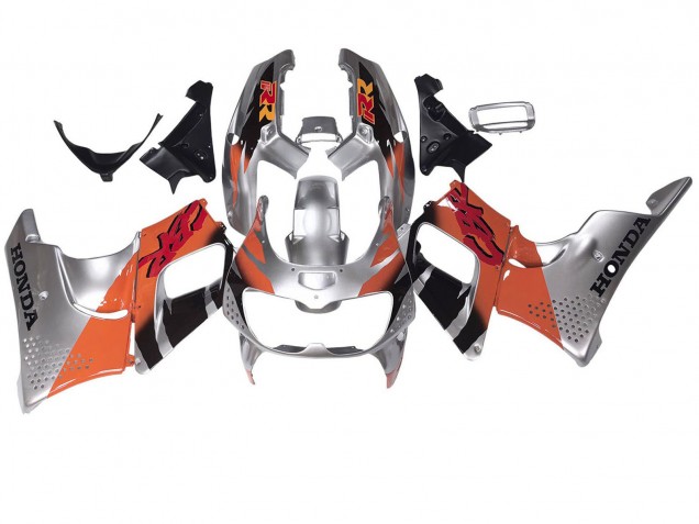 1994-1995 Silver Orange Glossy Black Honda CBR900RR 893 Motorcycle Fairings