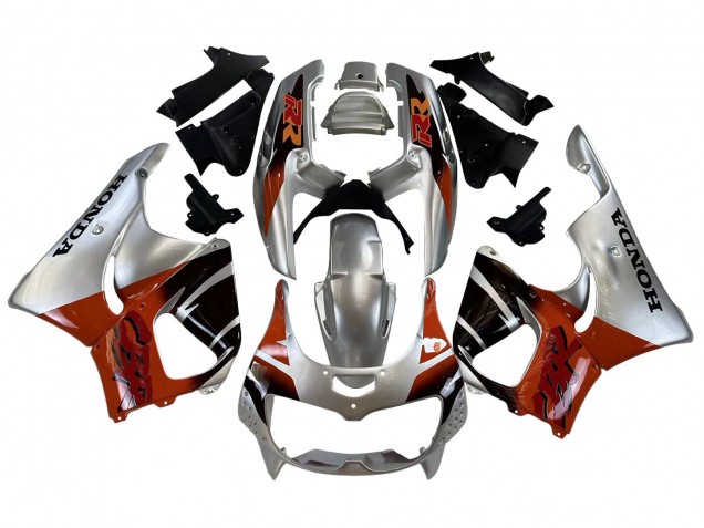 1996-1997 Silver Red Glossy Black Honda CBR900RR 893 Motorcycle Fairings