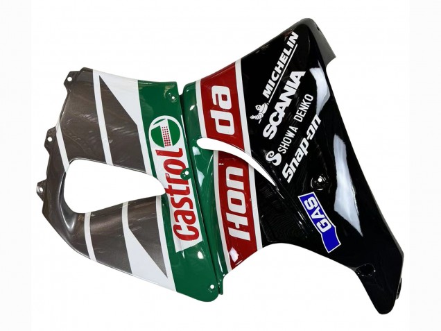 1996-1997 White Green Grey Glossy Black Castrol Honda CBR900RR 893 Motorcycle Fairings