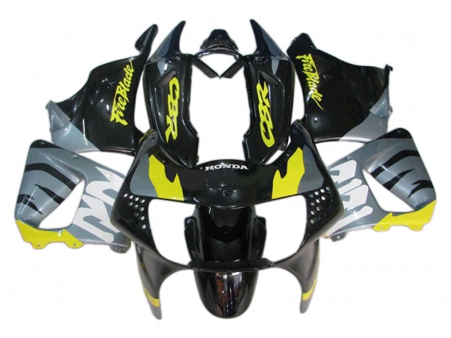 1998-1999 Silver Yellow Glossy Black Fireblade Honda CBR900RR 919 Motorcycle Fairings
