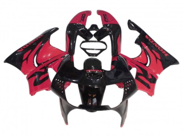 1998-1999 Pink Glossy Black Honda CBR900RR 919 Motorcycle Fairings