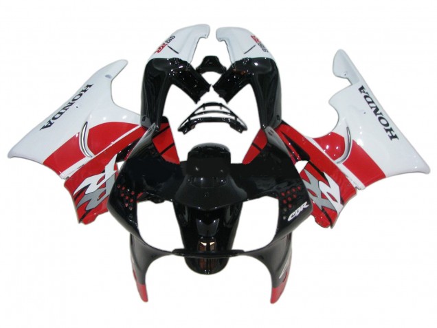 1998-1999 White Red Glossy Black Honda CBR900RR 919 Motorcycle Fairings