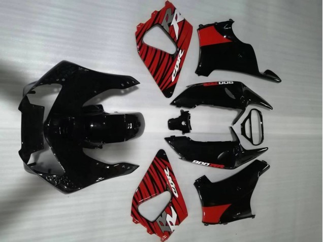 1998-1999 Red Glossy Black Honda CBR900RR 919 Motorcycle Fairings