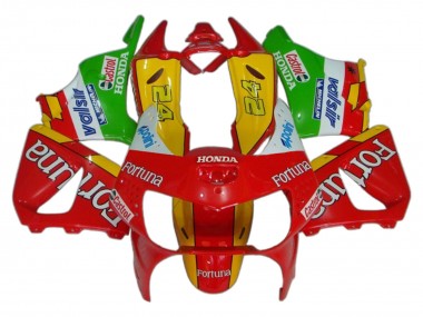 1998-1999 Red Yellow Green White Fortuna Castrol Honda CBR900RR 919 Motorcycle Fairings