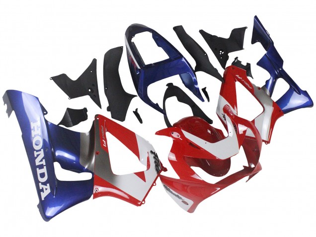 2000-2001 Silver Red Blue Honda CBR900RR 929 Motorcycle Fairings