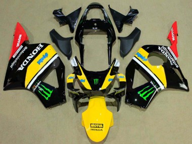 2002-2003 Glossy Black Yellow Red Green Monster Honda CBR900RR 954 Motorcycle Fairings