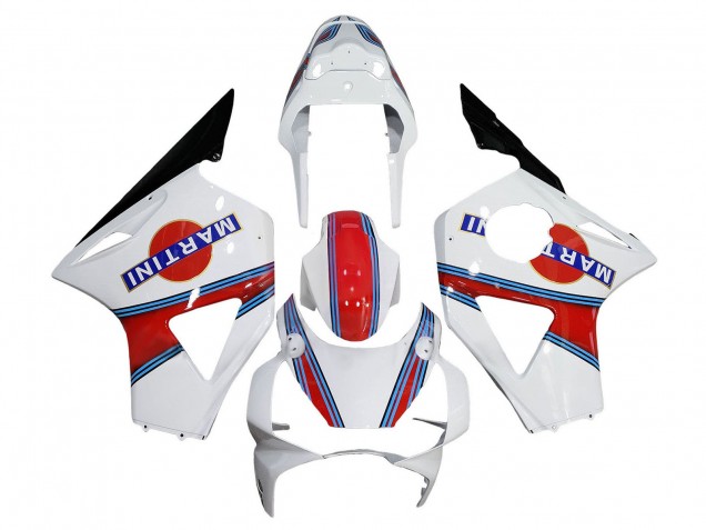 2002-2003 White Red Blue Glossy Black Martini Honda CBR900RR 954 Motorcycle Fairings