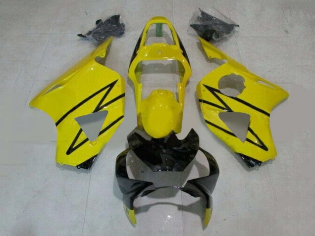 2002-2003 Yellow Glossy Black Honda CBR900RR 954 Motorcycle Fairings
