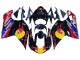 2007-2014 Glossy Black Yellow Blue Red Bull Ducati 848/1098/1198 Motorcycle Fairings