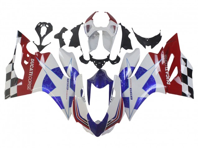 2011-2014 White Blue Red Black Ducati Panigale 899 Motorcycle Fairings