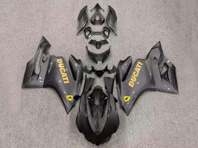2011-2014 Black Carbon Fiber Style Ducati Panigale 899/1199 Motorcycle Fairings