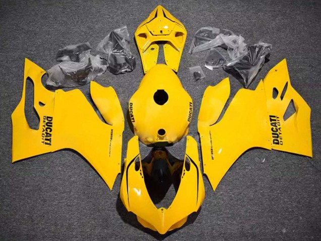 2011-2014 Glossy Yellow Ducati Panigale 899/1199 Motorcycle Fairings