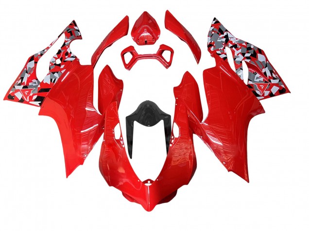 2011-2014 Red Grey Black Ducati Panigale 899/1199 Motorcycle Fairing