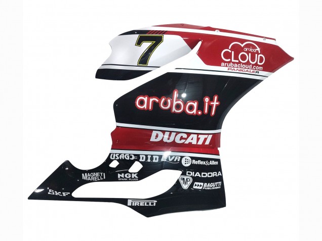 2011-2014 White Red Glossy Black Aruba.it 7 Ducati Panigale 899/1199 Motorcycle Fairings