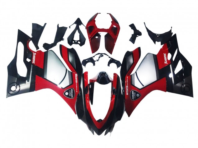 2011-2014 Red Silver Black Ducati 1199 Motorcycle Fairings