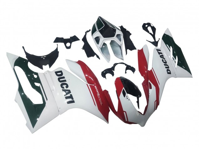 2011-2014 White Red Glossy Black Ducati Panigale 899 Motorcycle Fairings
